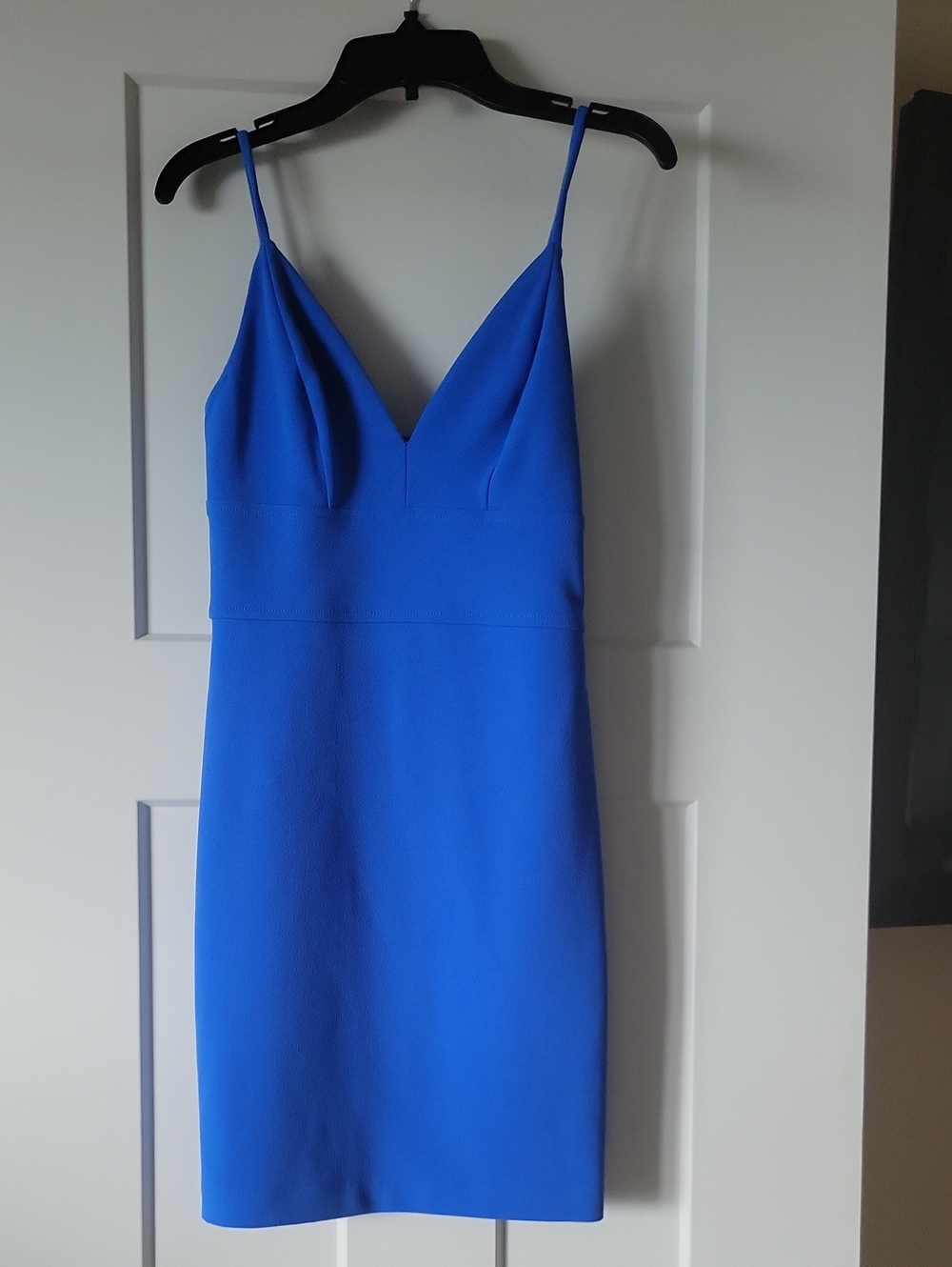 Express Electric Blue Spaghetti Strap Mini Dress